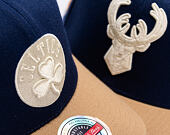 Kšiltovka Mitchell & Ness - Sand Storm Classic Red - Milwaukee Bucks - Navy/Sand