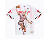 Tee Mitchell & Ness - NBA Playmaker Player Ss Tee Vintage Logo - Chicago Bulls - White
