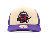 Kšiltovka Mitchell & Ness - NBA Vintage Block Trucker HWC - Toronto Raptors - Cream