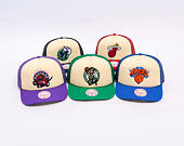 Kšiltovka Mitchell & Ness - NBA Vintage Block Trucker - New York Knicks - Cream