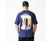 Tee New Era - Branded Location Oversized Tee - Navy