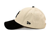 Womens Cap New Era - MLB Faux Suede 9FORTY - NY Yankees - Cream / Black