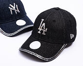 Womens Cap New Era - MLB Sequin 9FORTY - LA Dodgers - Black