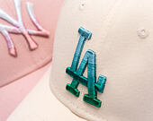 Womens Cap New Era - MLB Womens Metallic Logo 9FORTY - LA Dodgers - Cream