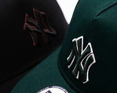 Cap New Era - MLB Team Outline 9FORTY A-Frame - NY Yankees - Dark Green / Stone