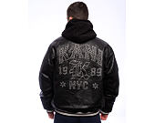 Karl Kani - Kani Western Pu Leather College Jacket - Black