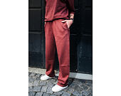 Pants New Era - Branded Washed Straight Sweatpants - Burgundy
