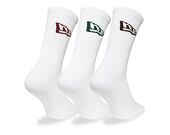 Socks New Era - Flag Crew Socks 3pk - White