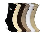 Socks New Era - Flag Crew Socks 6pk - Earth Palette