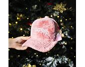 Kšiltovka Reflection Luxury Fuzzy Trucker - Coral Pink / White
