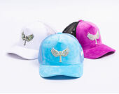 Kšiltovka Reflection Luxury Velvet Rhinostones Baby Blue