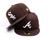 New Era - MLB Seasonal 59FIFTY - Atlanta Braves - Burnt Wood - Brown
