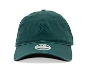 Womens Cap New Era - MLB Washed Mini Logo 9TWENTY - NY Yankees - Pine Green