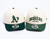 Cap New Era - MLB Colorblock 9FORTY M-CROWN - Oakland Athletics - Cream