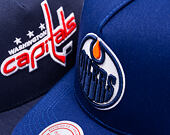 Mitchell & Ness - Edmonton Oilers - Double Clutch Pro Snapback - Navy