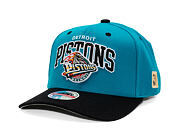 Cap Mitchell & Ness - NBA Team Arch Snapback - Detroit Pistons - Teal / Black