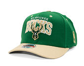 Cap Mitchell & Ness - NBA Team Arch Snapback - Milwaukee Bucks - Green / Beige