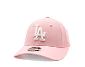 Kids Cap New Era - MLB Linen 9FORTY M-CROWN - LA Dodgers - Pink Rouge / White