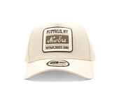 Cap New Era - Branded Buffalo Patch Linen 9FORTY A-Frame - Stone