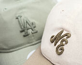 Womens Cap New Era - Branded Linen 9TWENTY - Stone / New Olive