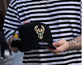 Cap Mitchell & Ness  - NBA Classic Red Snapback Custom Patch - Milwaukee Bucks - Black