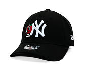 Kids Cap New Era - MLB Icon 9FORTY - NY Yankees - Black / White