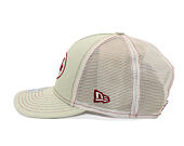 Womens Cap New Era - Branded Denim Oval Logo 9FORTY M-CROWN A-Frame Trucker - Cream