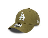 Cap New Era - MLB Linen 9FORTY M-CROWN - LA Dodgers - New Olive