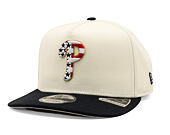 Cap New Era - MLB "American Flag" 9FIFTY - Philadelphia Phillies - Chrome White