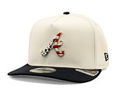 Cap New Era - MLB "American Flag" 9FIFTY - Atlanta Braves - Chrome White
