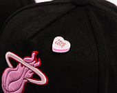 Cap Mitchell & Ness - All Heart - NBA - Miami Heat - Black