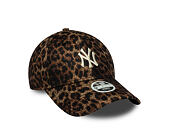 Womens Cap New Era - MLB Cosy Leopard 9FORTY - NY Yankees - Deep Auburn / Black