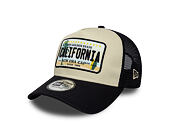 Cap New Era - Branded Licence Plate 9FORTY A-Frame Trucker - Navy / Stone