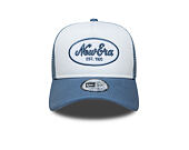 Kids Cap New Era - Branded Oval Patch 9FORTY A-Frame Trucker - Blue / White