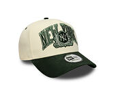 Cap New Era - MLB Wordmark Suede 9FORTY A-Frame - NY Yankees - Cream / Cilantro Green