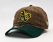 Cap New Era × Three Looms - Chestnut Pinstripe 9TWENTY A-Frame - Oakland Athletics