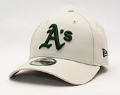 Cap New Era - MLB League Essential 9FORTY - Oakland Athletics - Stone / Dark Green