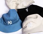 Womens Bucket Hat New Era MLB Womens Adventure Bucket New York Yankees - Stone / White