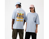 Tee New Era - Branded Block Party Graphic Oversized Tee - Sky Blue