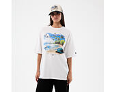 Tee New Era - Branded Beach Graphic Oversized Tee - White