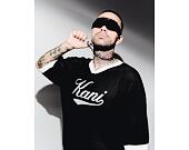 Tee Karl Kani - Cursive Varsity Crochet Boxy T-Shirt Black