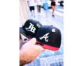 Cap New Era - MLB IMAGE DROP Cooperstown Icon 59FIFTY - Atlanta Braves - Navy / Scarlet