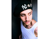 Beret New Era - MLB IMAGE DROP Retro Pin Beret - NY Yankees - Black