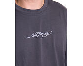 Tee Ed Hardy - Mens Don Wolf Eagle Panther Relaxed T-Shirt - Charcoal