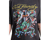 Tee Ed Hardy - Battle Of The Dragons Relaxed Tshirt - Charcoal