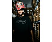 Tee Ed Hardy - Mens Skull Flame Diamante Relaxed Tshirt - Black