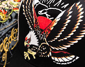Cap Ed Hardy - Unisex Soaring Eagle Ed Hardy Script 5 Panel Cap - Black/Blue Wash