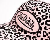Womens Cap Von Dutch - Baseball - Velvet Print Embroidery - Pink / Camo