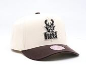 Cap Mitchell & Ness - NBA Brown And Cream Pro Snapback Hwc - Milwaukee Bucks - Cream