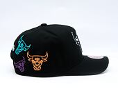 Cap Mitchell & Ness - NBA 404 Club Neon Pro Snapback - Chicago Bulls - Black